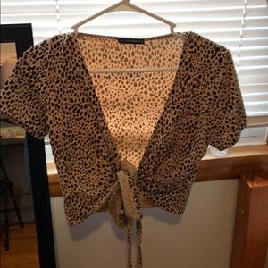 BM Cheetah wrap top